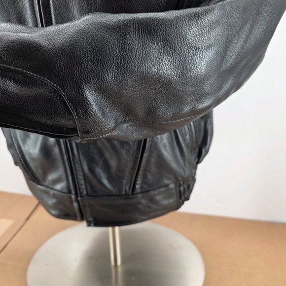 Hein Gericke Speedware Black Leather Armored Motorcycle Jacket Zip Men's M - Picture 6 of 13
